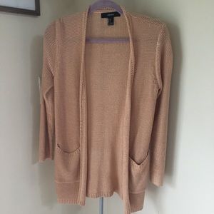 Rose Gold Forever 21 Cardigan
